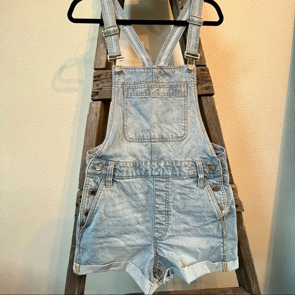BDG Light Blue Denim Overalls